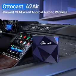 Ottocast Inalámbrico Android Auto CarPlay Wireless Adapter, 2 En 1