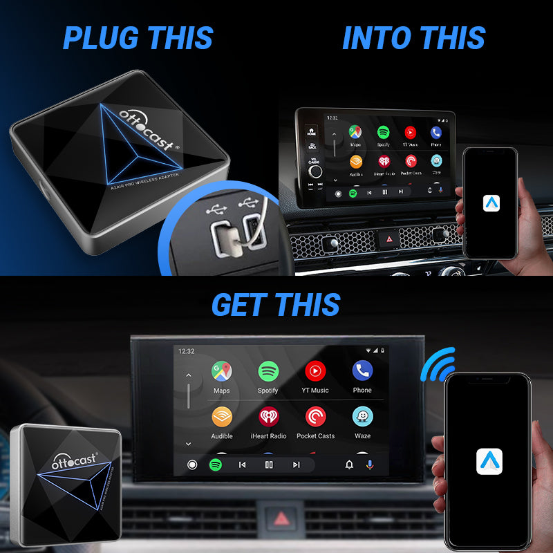 Ottocast U2-Air Pro Wireless CarPlay Adapter For Car Auto Navigation Player