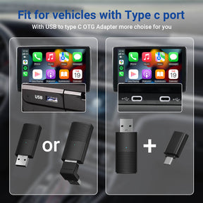 2024 NEW Mini Wireless CarPlay OR Wireless Android Auto Adapter